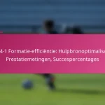 3-2-4-1 Formatie-efficiëntie: Hulpbronoptimalisatie, Prestatiemetingen, Succespercentages