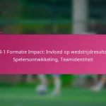 3-2-4-1 Formatie Impact: Invloed op wedstrijdresultaten, Spelersontwikkeling, Teamidentiteit