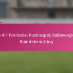 3-2-4-1 Formatie: Positiespel, Balbeweging, Ruimtebenutting