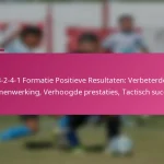 3-2-4-1 Formatie Positieve Resultaten: Verbeterde samenwerking, Verhoogde prestaties, Tactisch succes
