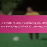 3-2-4-1 Formatie Positioneringsstrategieën: Effectieve Ruimte, Bewegingspatronen, Tactisch Bewustzijn