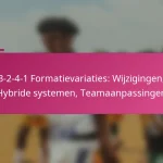 3-2-4-1 Formatievariaties: Wijzigingen, Hybride systemen, Teamaanpassingen