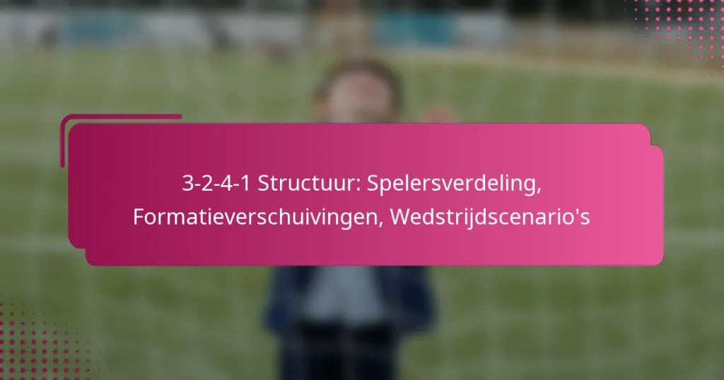 3-2-4-1 Structuur: Spelersverdeling, Formatieverschuivingen, Wedstrijdscenario’s