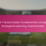 3-2-4-1 Tactisch Kader: Fundamentele concepten, Strategische planning, Implementatie