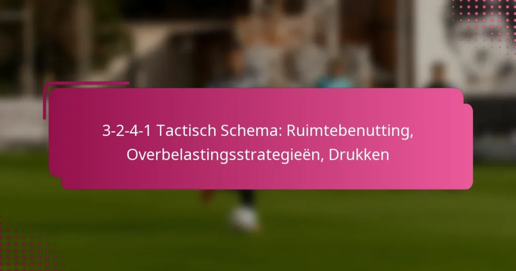 3-2-4-1 Tactisch Schema: Ruimtebenutting, Overbelastingsstrategieën, Drukken
