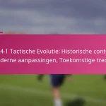 3-2-4-1 Tactische Evolutie: Historische context, Moderne aanpassingen, Toekomstige trends