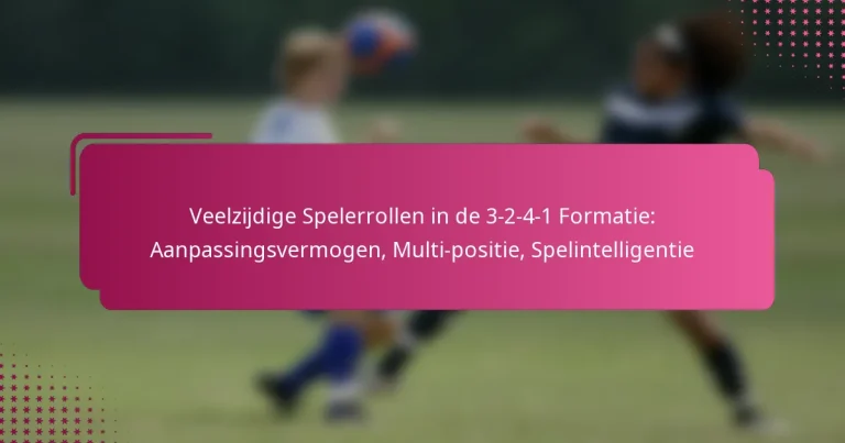 Veelzijdige Spelerrollen in de 3-2-4-1 Formatie: Aanpassingsvermogen, Multi-positie, Spelintelligentie